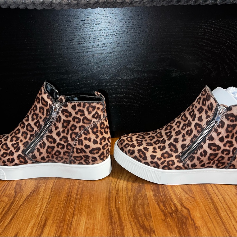Soda Leopard Print Ankle Boots